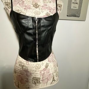 Leather corset